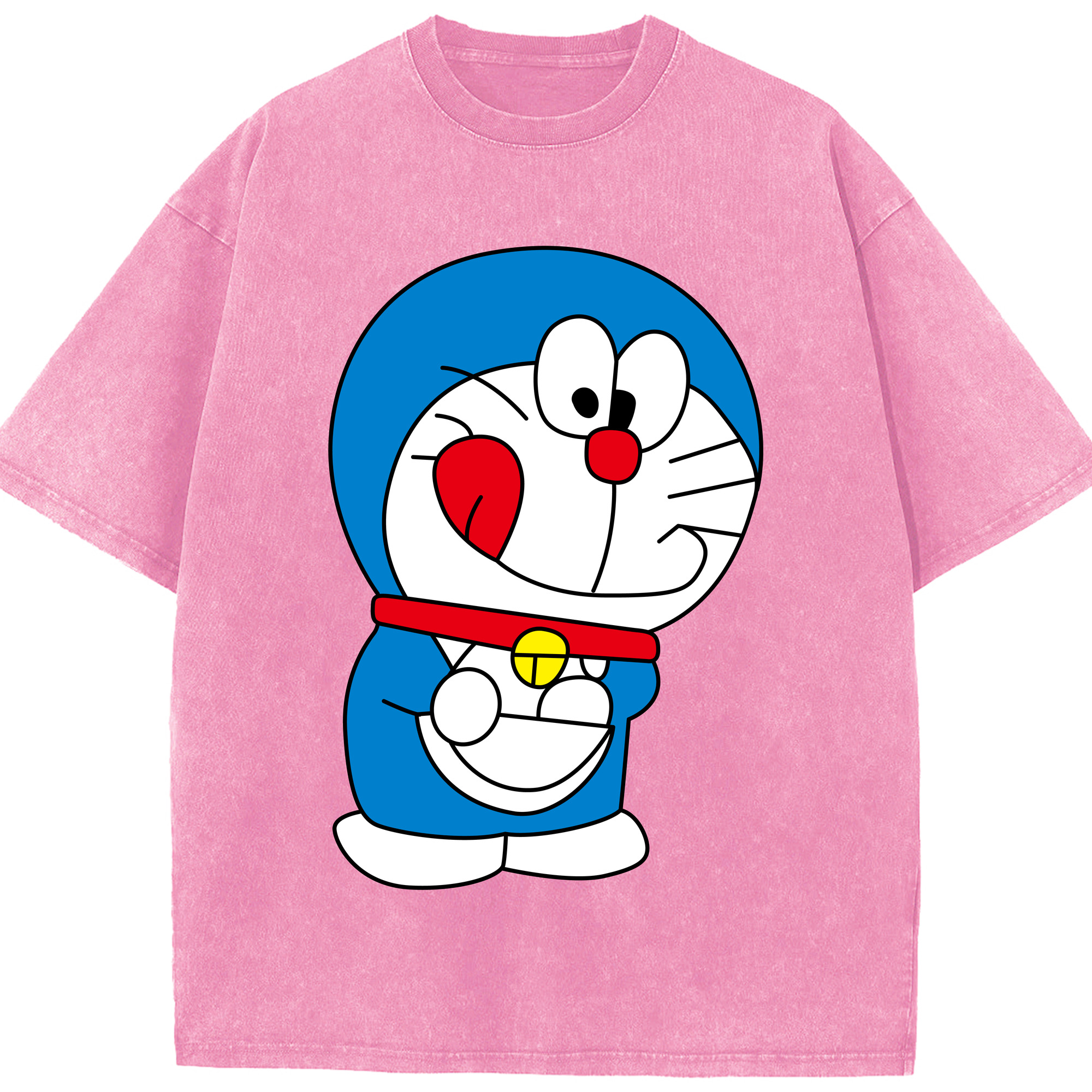 （画像用） ドラえもん Doraemon 綿100% ヴィンテージ風 半袖Tシャツ（フロントプリント）